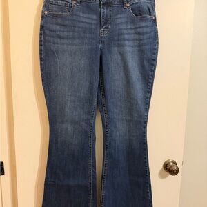 Maurices Classic Dark Blue Flare Jeans size 12 REG